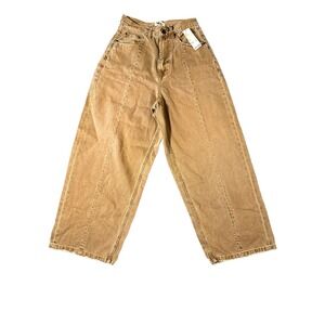Neon Denim Urban Outfitter Jean Brown Wide‎ Legs Women Size 26 NWT